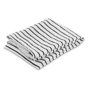 Swaddle Bamboo Striped Black and White Muslin Receiving Baby Blanket